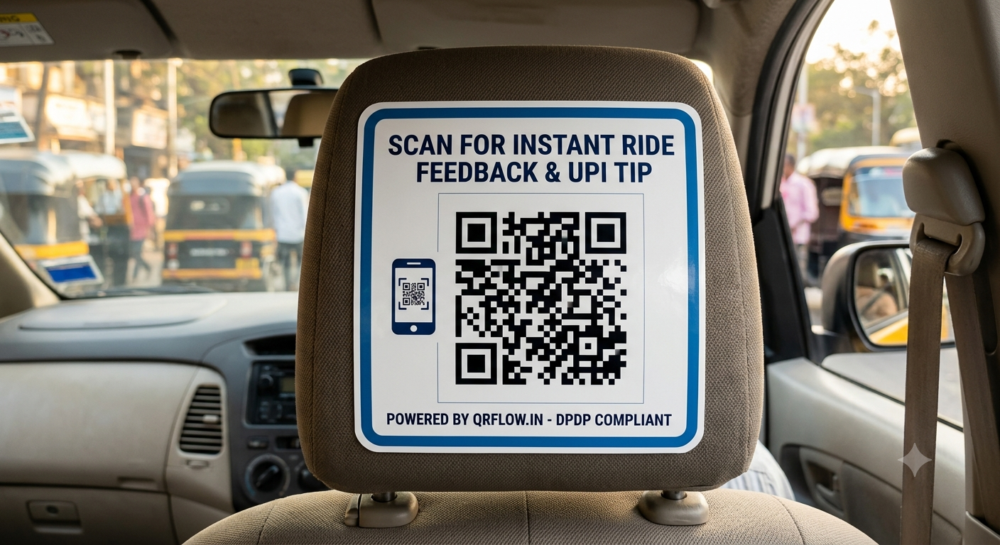 QR Code for Ride-Hailing & Mobility: Optimize In-Cab Conversions & Visibility in India